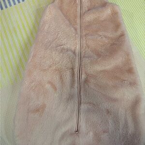 Faux Fur Sleep-sack in Soft Pink